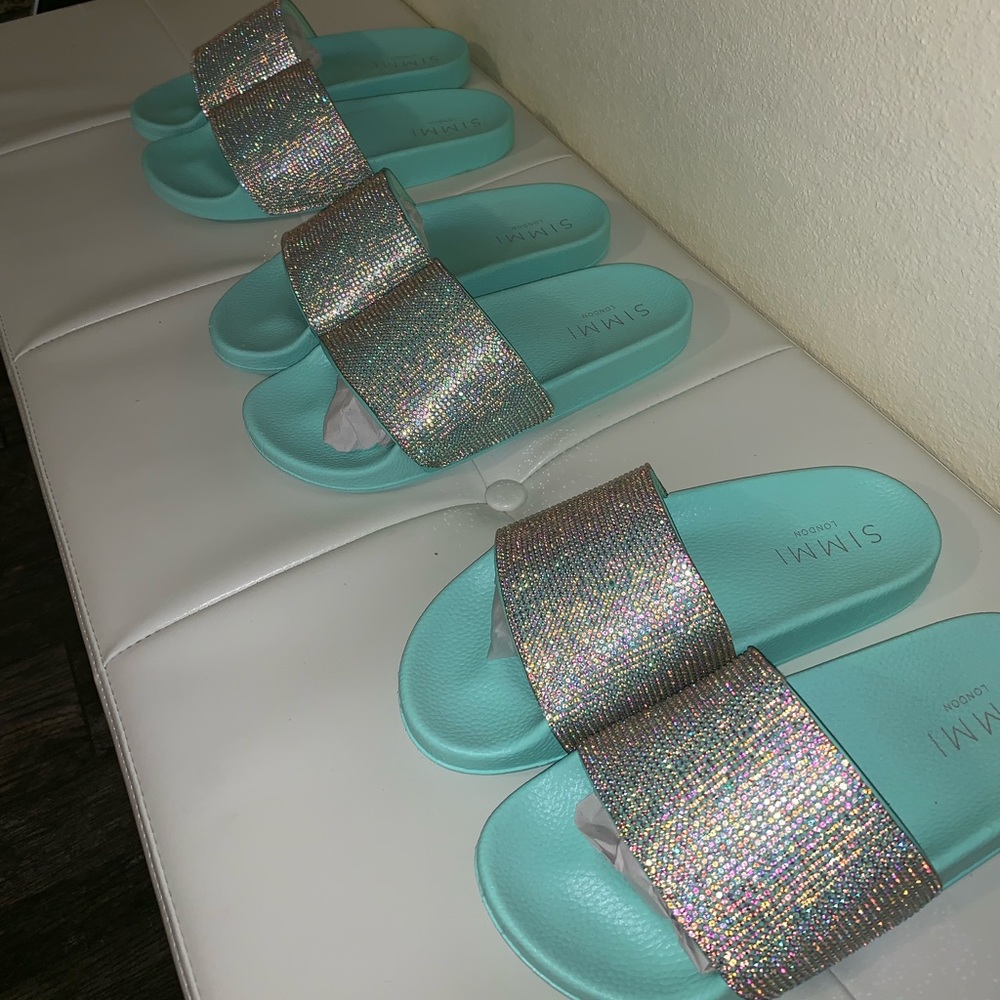 Bling Slides (turquoise) ✨💫